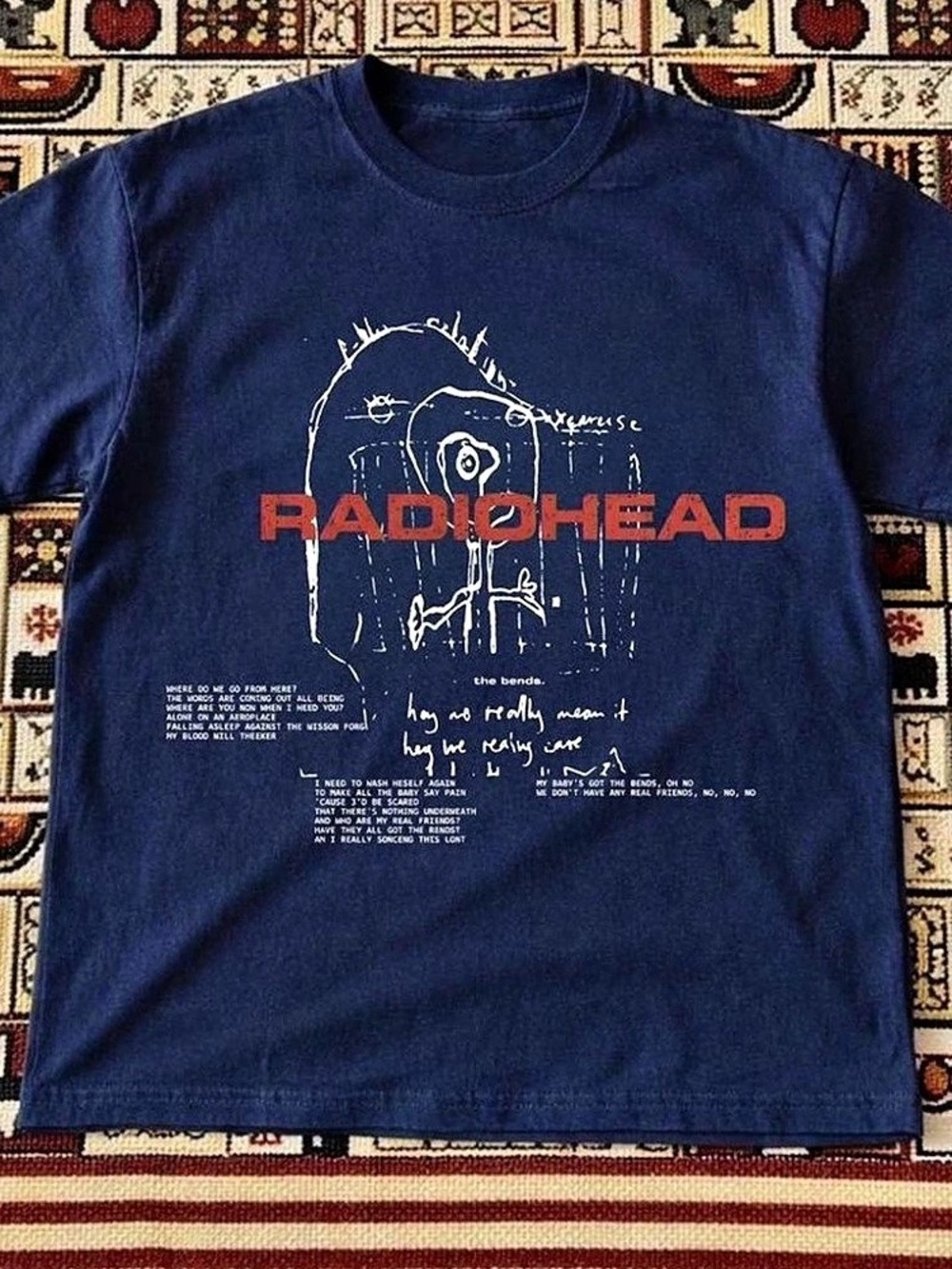 Radiohead Evrybody Stops and Gawps Stanley Donwood Tour T-Shirt Tour T-Shirt